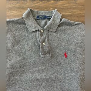Ralph Lauren Gray Polo Shirt Size M Gently Worn